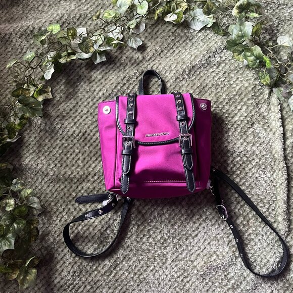 Michael Kors, XS Backpack/Bookbag, Garnet Color MICHAEL KORS JAYCEE XS MINI CONVERTIBLE ZIP POCKET BACKPACK  main image 3